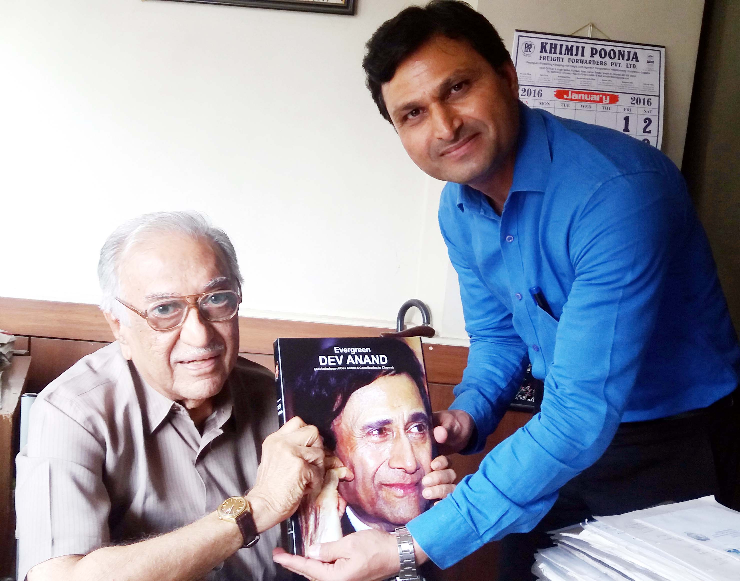 Ameen Sayani with Evergreen Dev Anand